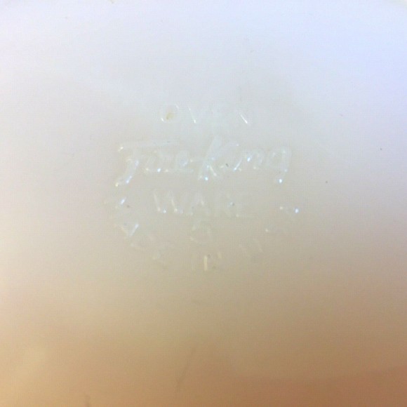 Vintage Fire King Peach Luster Laurel Leaf 8"  Serving Bowl - Picture 4 of 9